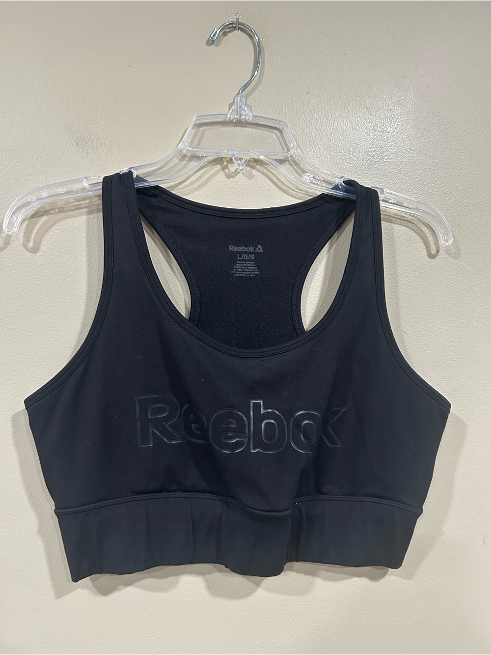 Reebok Women’s Black Sports Top Size Large